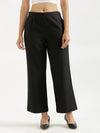 Women Black Waist Coat Co-ord Set