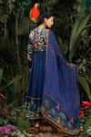 BLUE MODAL SATIN KAINAAT ANARKALI SET