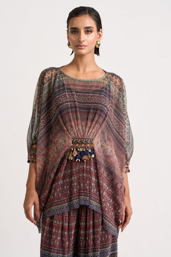 Collage Kimono Top