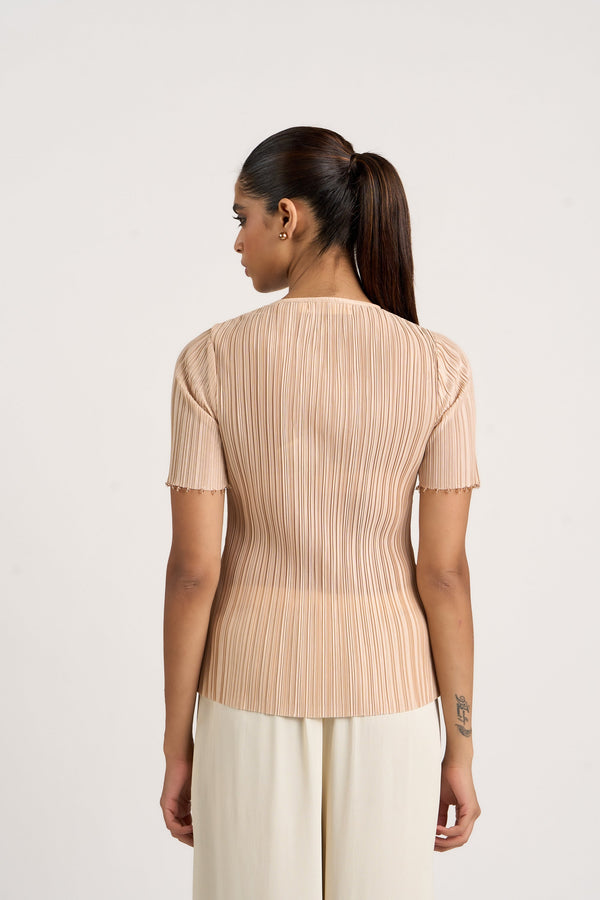 Beaded Crinkle Top