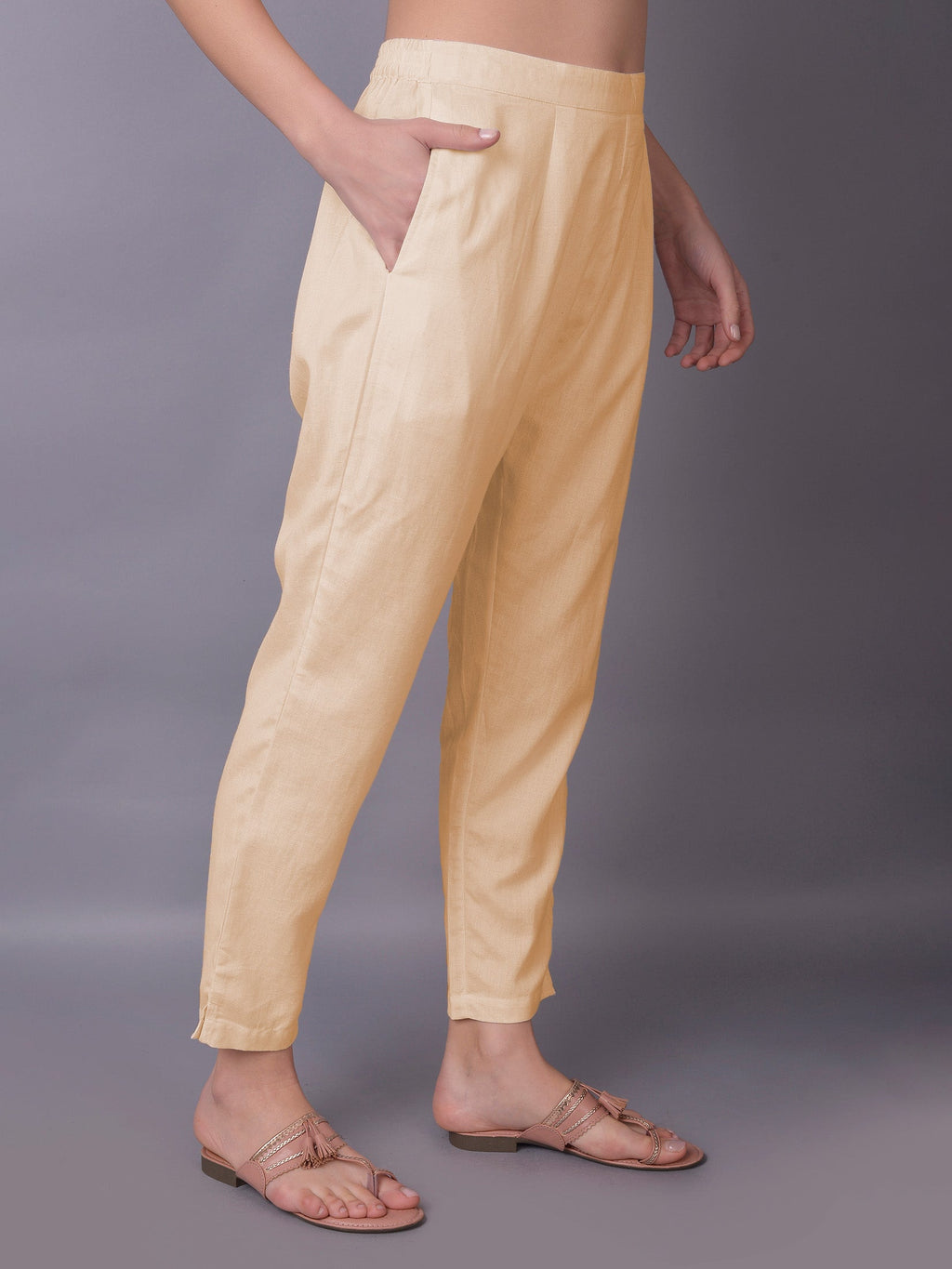 Women Beige Trouser