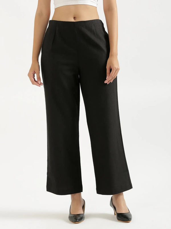 Women Black Waist Coat Co-ord Set