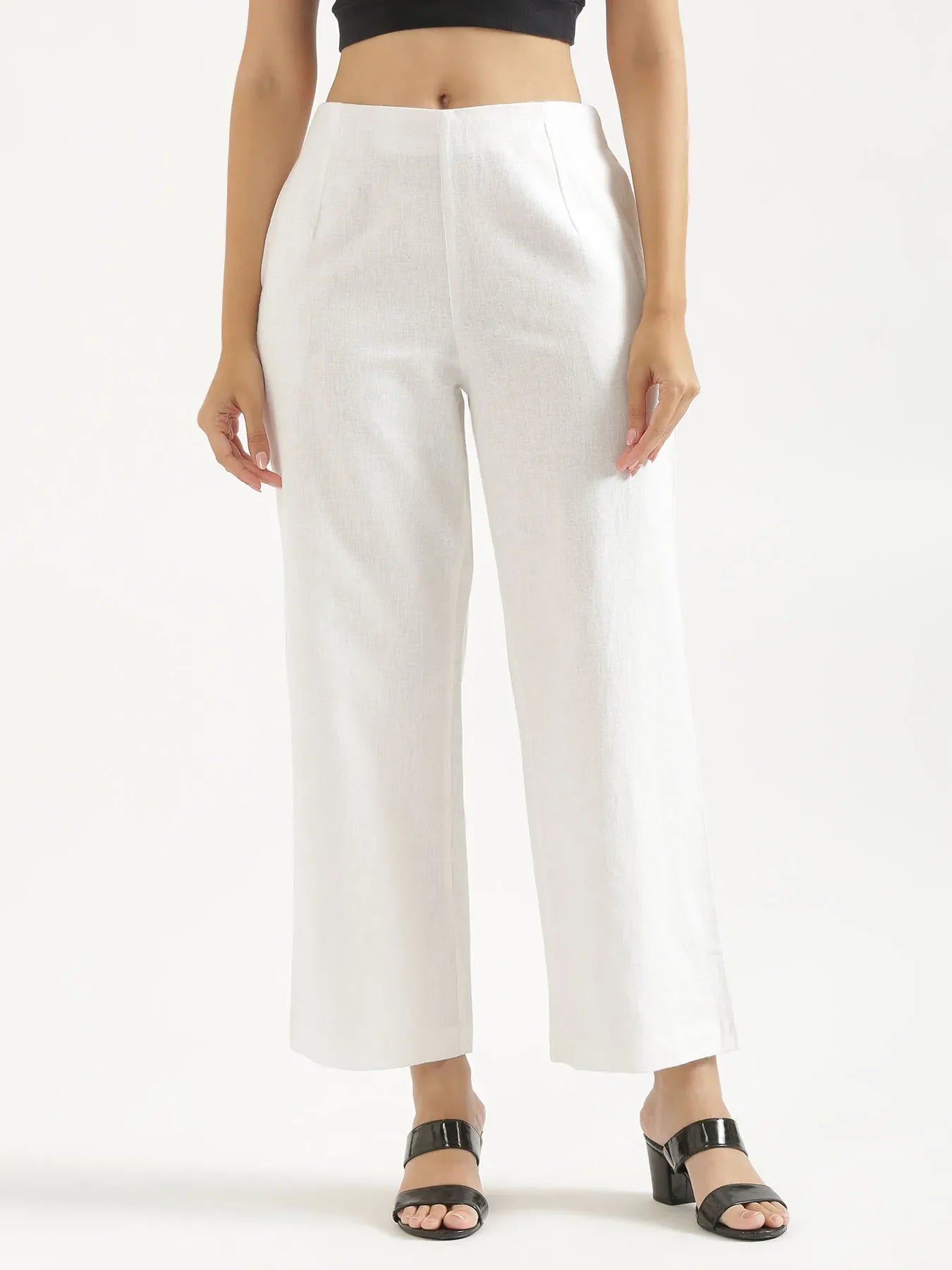 Women White Waist Coat Co-ord Set