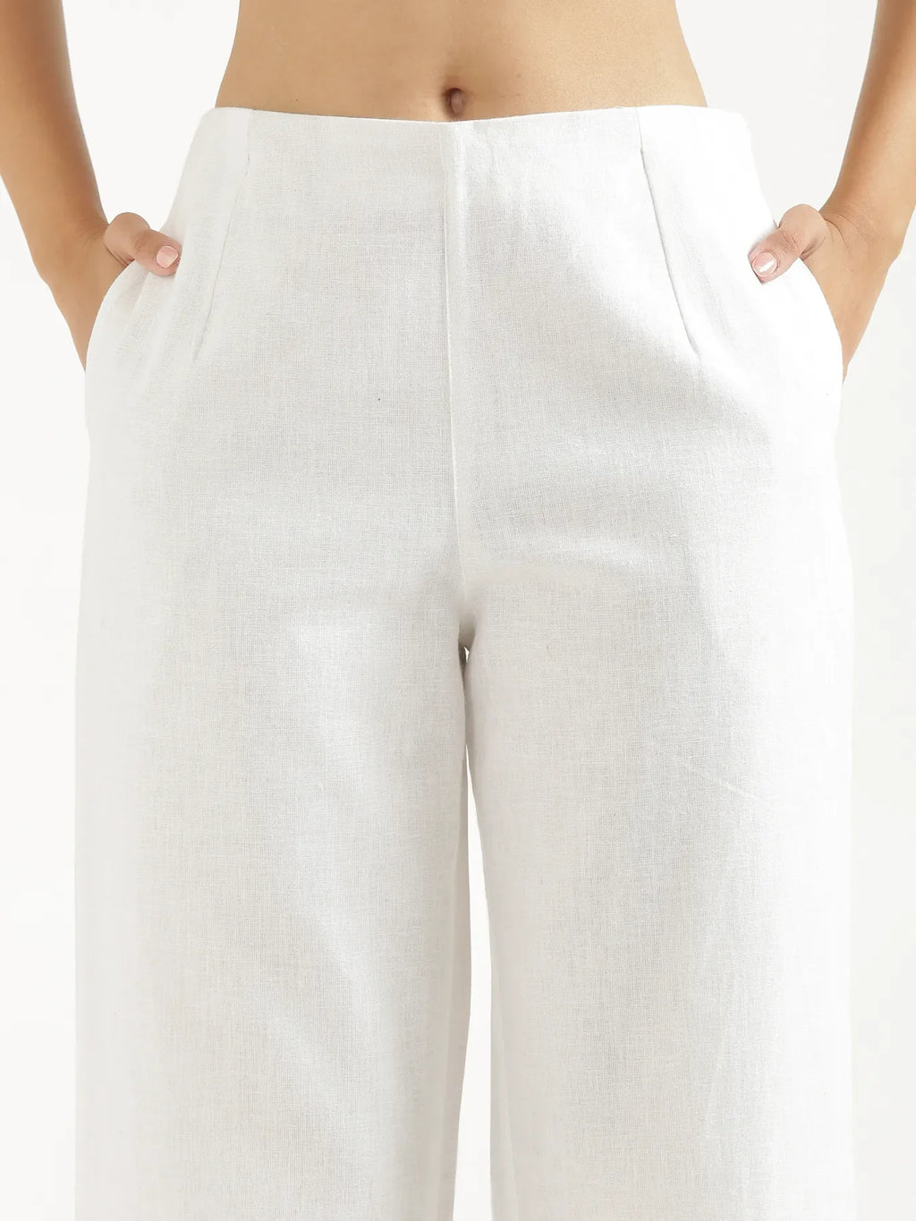 Women White Waist Coat Co-ord Set
