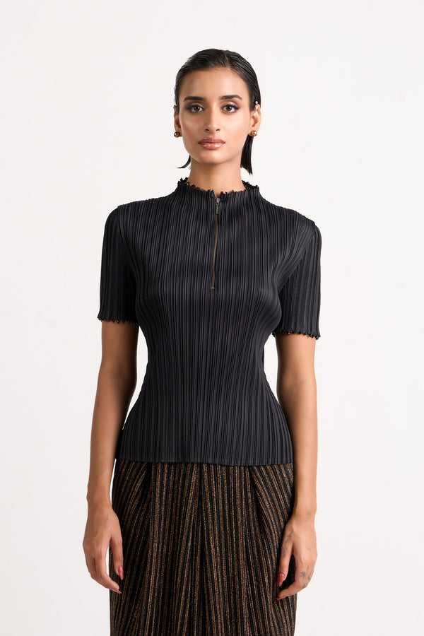Beaded Crinkle Top