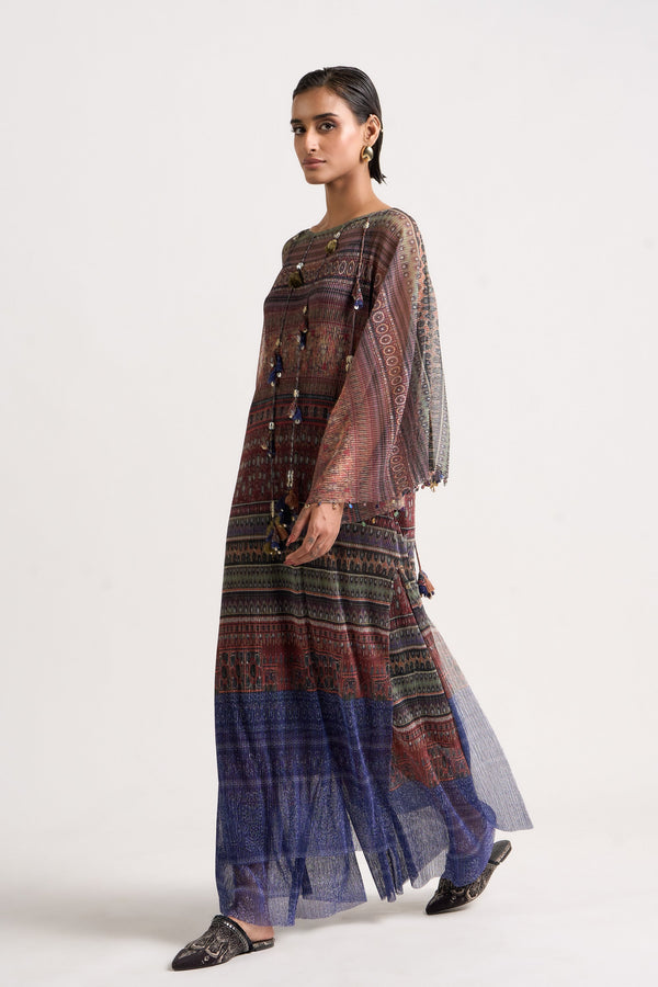Collage Tassel Top