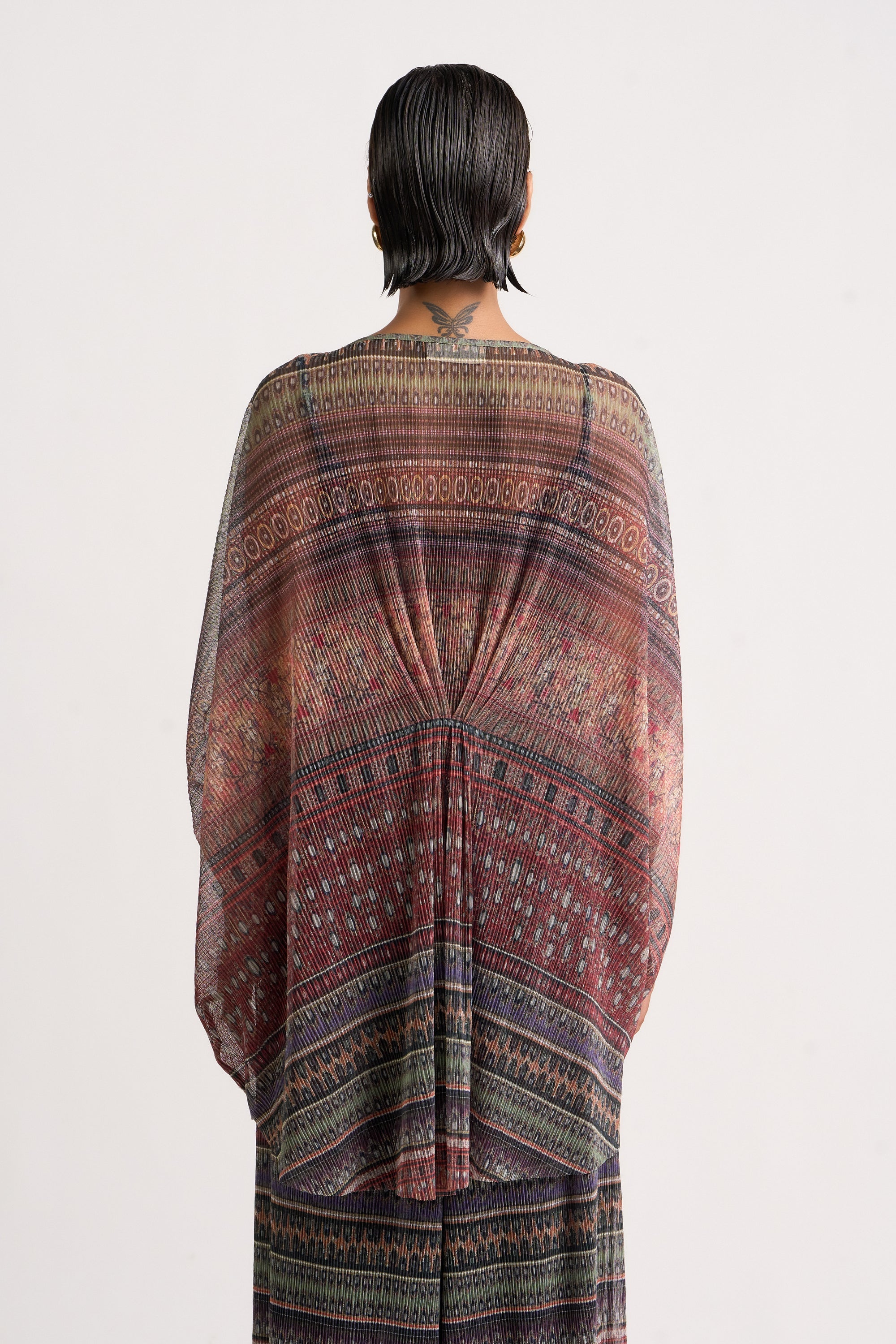 Collage Kimono Top