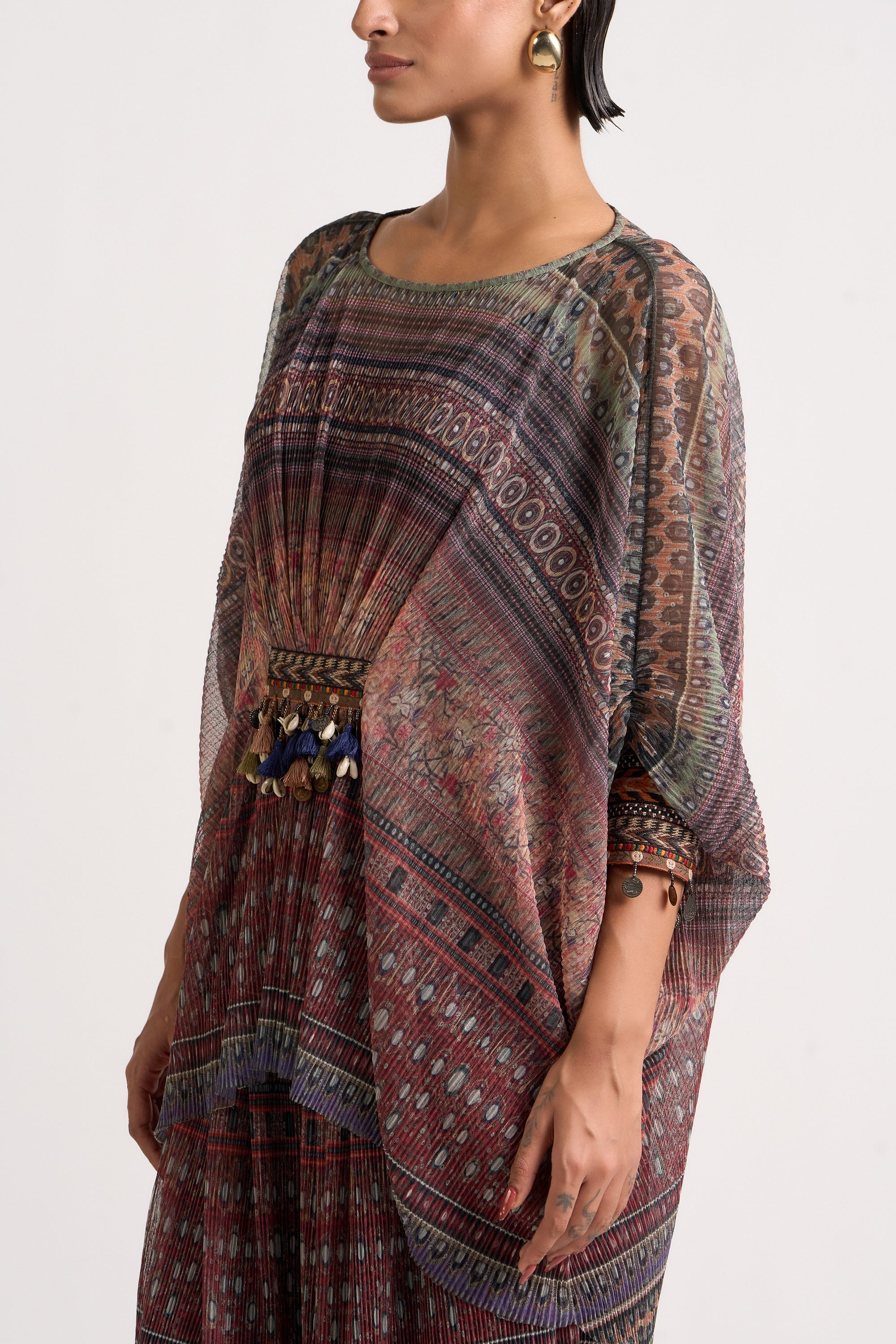 Collage Kimono Top