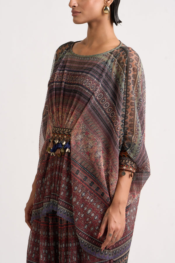 Collage Kimono Top