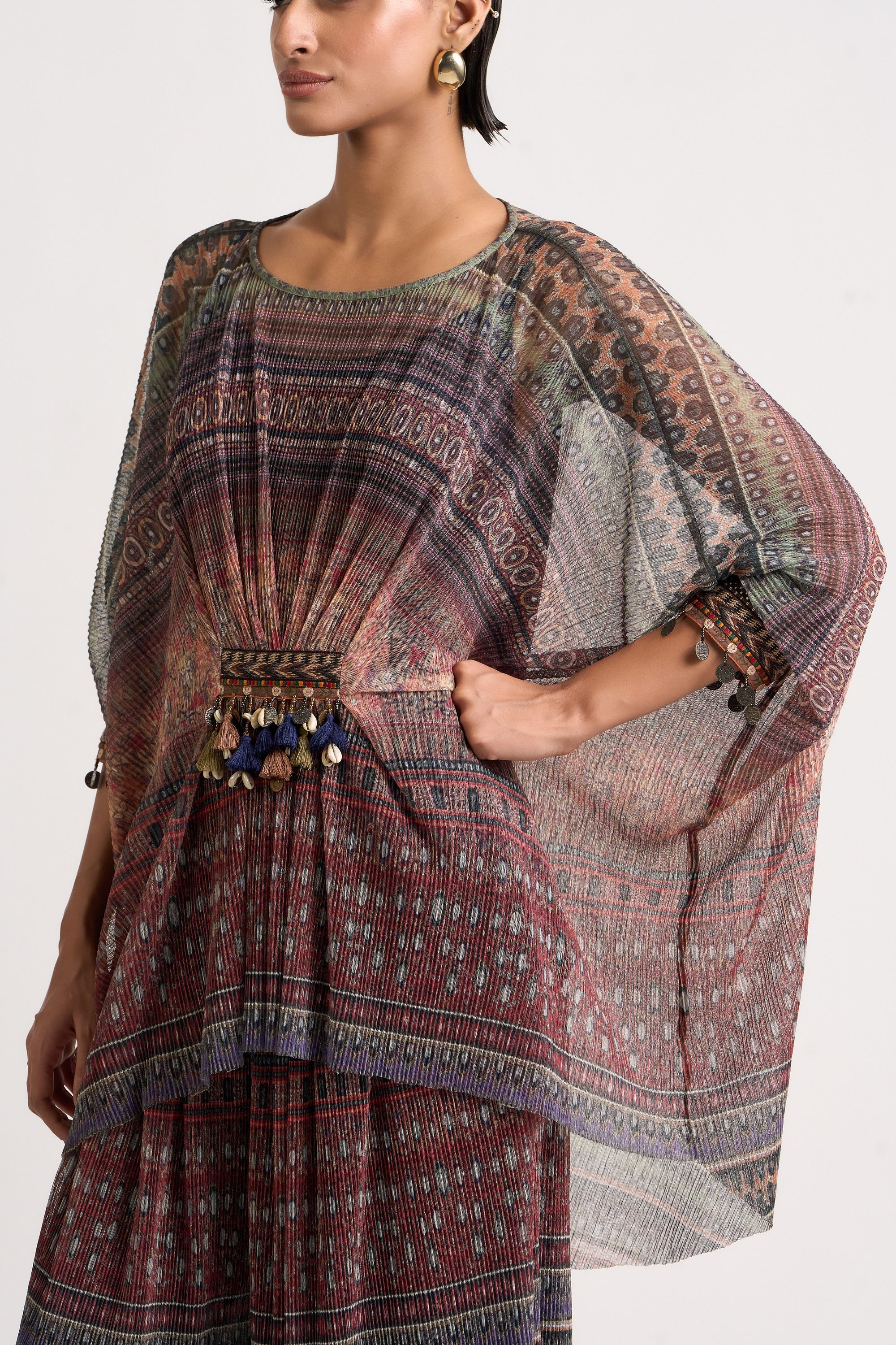Collage Kimono Top