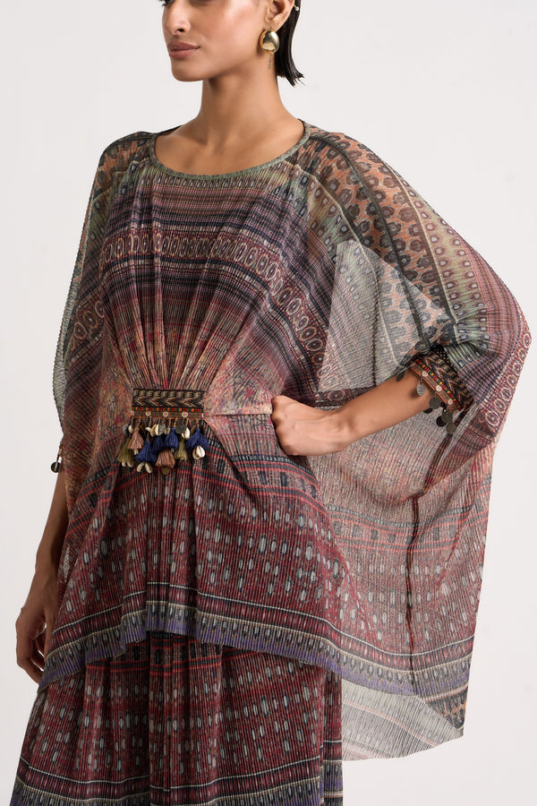 Collage Kimono Top