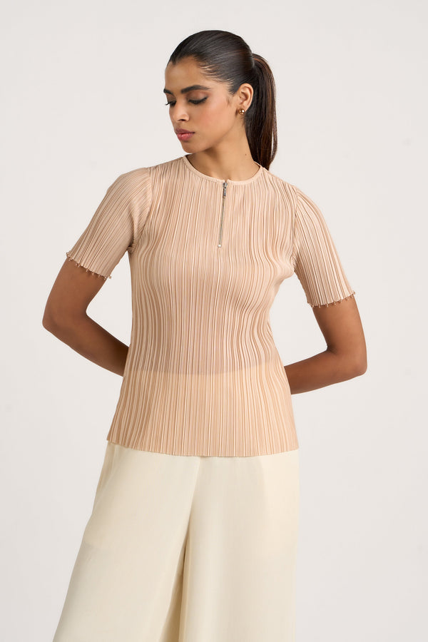 Beaded Crinkle Top